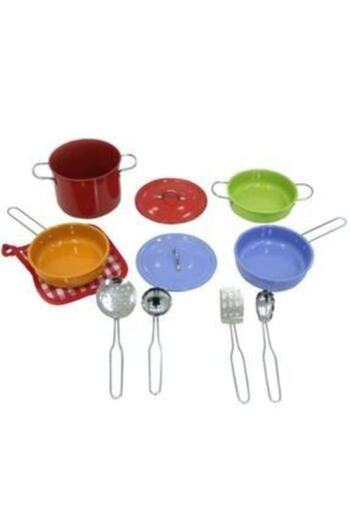 Vardem Colorful 11 Piece Stainless Steel Pot Pan Set Educational Children's Toy
