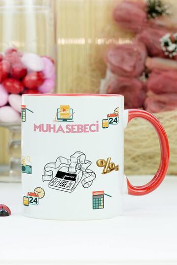 Hediyelen Accountant Mug Cup Red