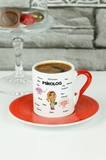 Hediyelen Red Psychologist Turkish Coffee Cup