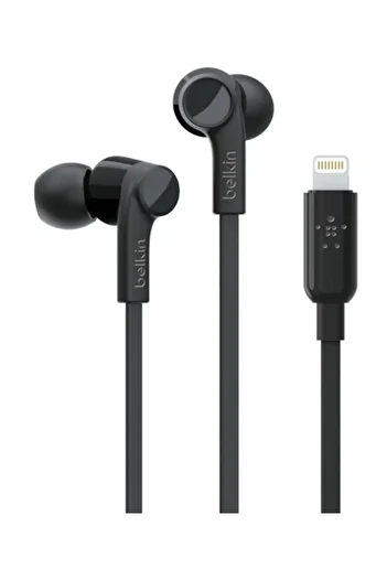 Belkin Belkin ROCKSTAR Headphones with Lightning Connector - Black