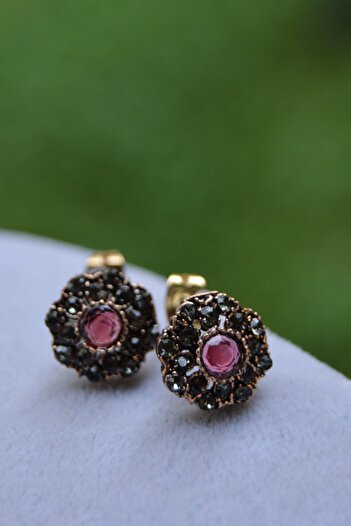 Stoneage Root Ruby Jewelled Studded Authentic Women's Earrings