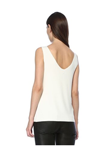 BASIC&CO Hope White Strappy Blouse