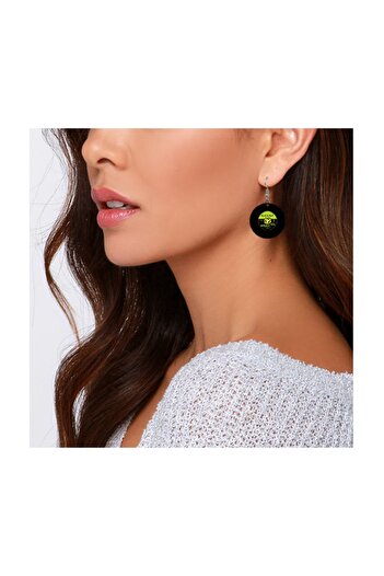 Probest Plaque Earrings - Green