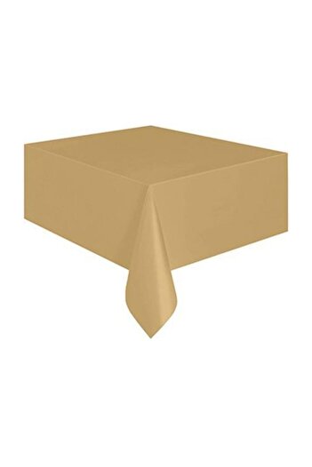 Partioutlet Gold Tablecloth Plain Colored 120x180 cm