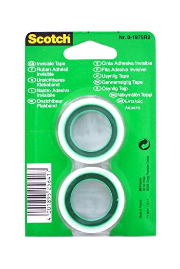3M Scotch Magic Tape 2 Piece Refill Pack 8-1975R2 /