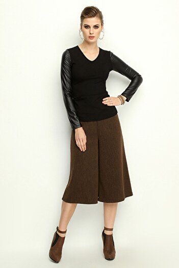 Laranor Women's Brown Trousers 14L1026