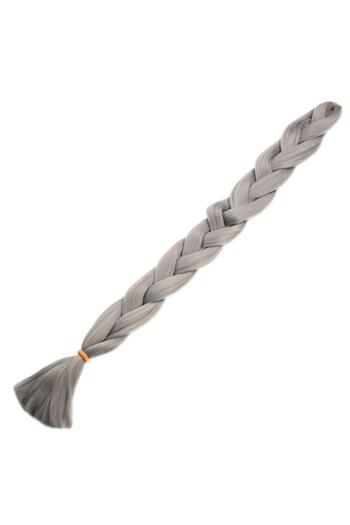 KONAK PERUK Synthetic Hair For African Braid And Rasta - Medium Tone Gray