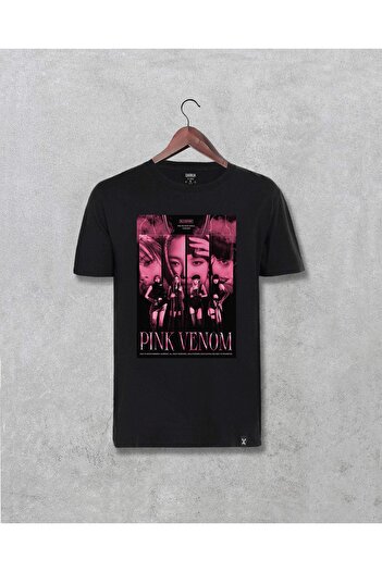 Darkia BlackPink Music Group Ειδικού Σχεδιασμού Μαύρο T-Shirt Unisex