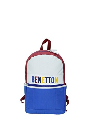 United Colors of Benetton Унісекс синій рюкзак з передніми кишенями 70062
