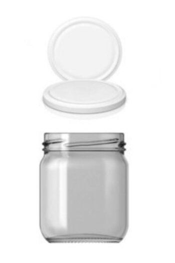 Perodia 10-Piece Glass Jar 210 Cc with Lid - White/gold Lid - Mama Baby TP00430