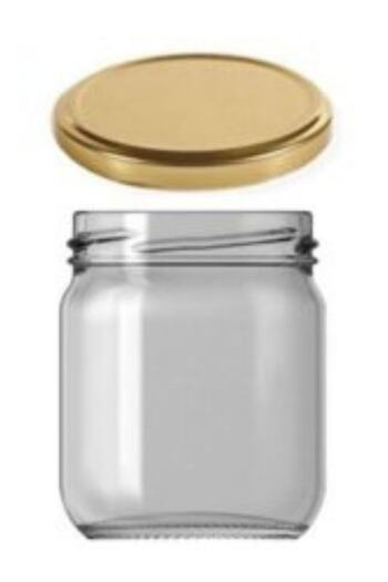 Perodia 10-Piece Glass Jar 210 Cc with Lid - White/gold Lid - Mama Baby TP00430