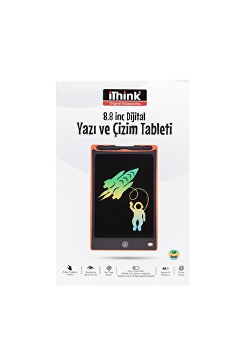 Ithink 8.8 Inc Renkli Dijital Yazı Ve Çizim Tableti Turuncu Dt-80