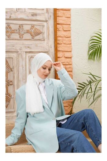 Larissa Scarf Bürümcük Shawl White