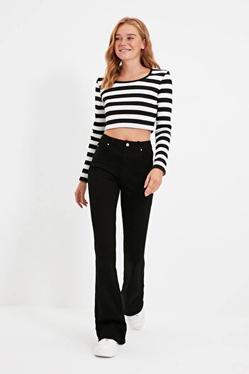 ÖZMODA Island Women's Lycra Flare Jeans (Flexible Fabric)