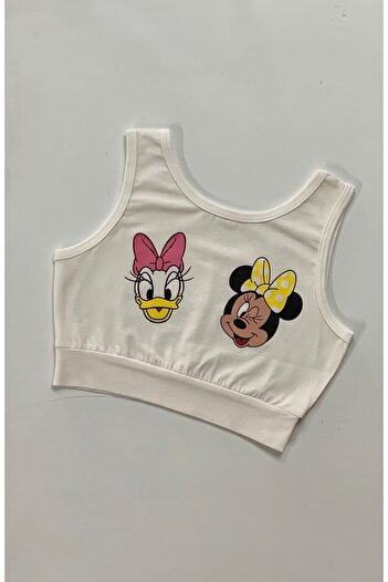 Machetta Daisy & Minnie Printed Kids Crop Blouse