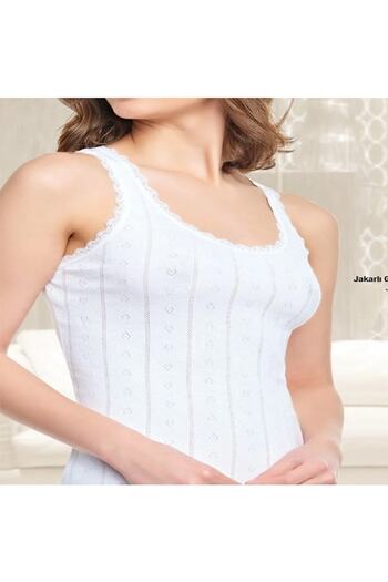 Tutku Jacquard Thick Strap Athlete 1 Piece