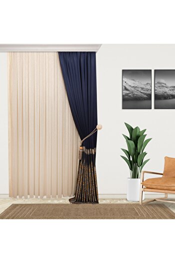 perhal perde ve halı New Model Gold Striped Wrinkle-Free Skirts with Leaded 1-2 Pleats Latest Fashion Tulle Curtain