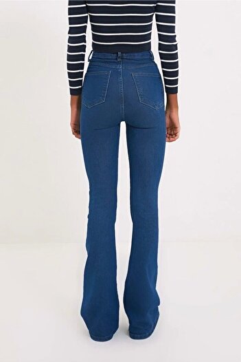 ÖZMODA Island Women's Lycra Flare Jeans (Flexible Fabric)