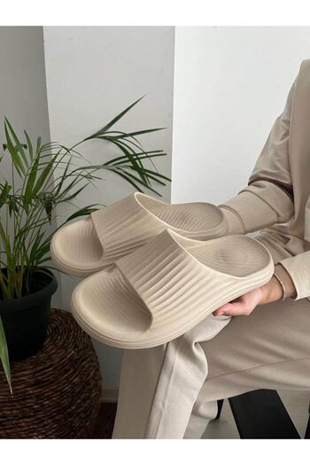 Behtah Kundura Ανδρικές ριγέ παντόφλες Yeezy Slide Beach Pool Παραθαλάσσια Θάλασσα Νέα σεζόν