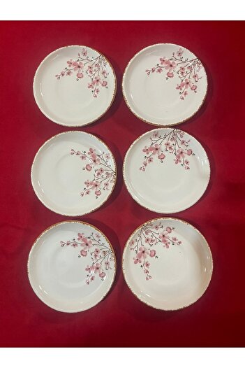 Erbaşlar Sakura Çiceği 6 Lı Çay Tabağı