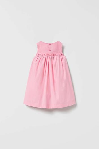 Magu Girl's Pink Poplin Dress