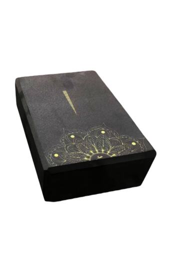 XTR Fitness 2 Pieces Black Patterned Yoga Blocks