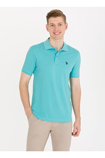 U.S. Polo Assn. Ανδρικό μπλουζάκι Mint Slim Fit Gtp04ıy023