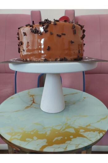 na neşeli ahşap 23 cm Wooden Leg Cake Presentation - Birth, Age, Wedding and Engagement Promise Celebration Party Presentation