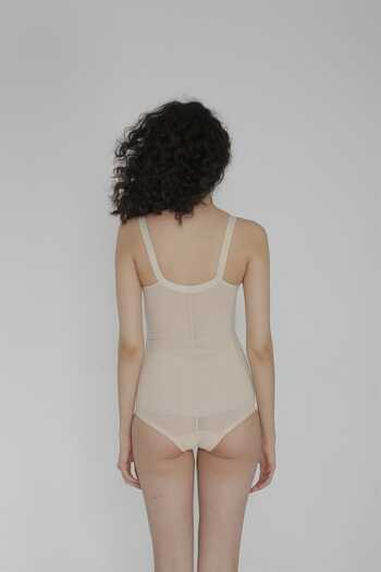 Yevda Women's Nude Plus Size Battal Body Corset 1518