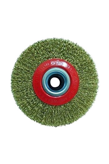 HAWK 10110 Circle Brush Yellow Wire 250 x 25 mm