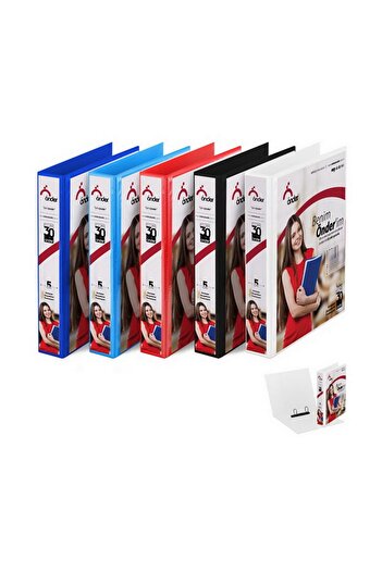Önder Φάκελος 2 δαχτυλιδιών με τσέπες PVC 9 cm - Λευκό