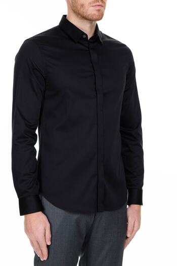 Armani Exchange Ανδρικό μαύρο πουκάμισο 8NZCBD ZN10Z 1200