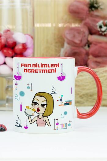 Hediyelen Science Teacher Mug Cup Red