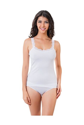 Berrak Women's Ecru Tank Top