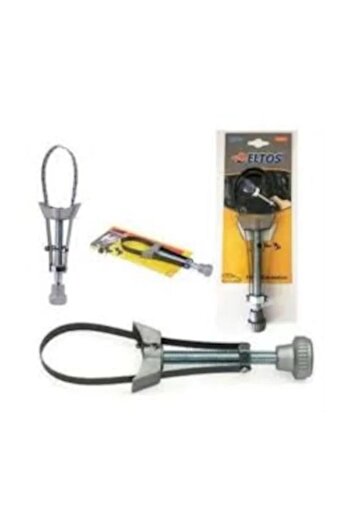 Eltos Oil Filter Removal Wrench with Metal Band Strap, Steel Strap, Steel Screw Filter Wrench Apparatus