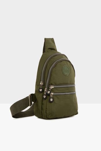 Bagmori Khaki Women's Crossbody Parachute Bag M000004137