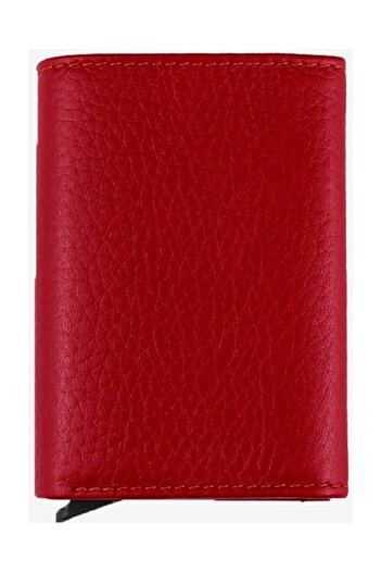 Garbalia Genuine Leather Red Wallet with Sparta Mechanism