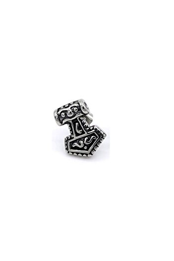 Viking Thor Mjollnir Scandinavian Nordic Style Odin Hammer Nail Model 316L Steel Unisex Earrings