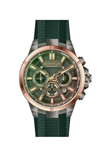Quantum Ttg1003.075 47 Mm Men's Wristwatch with Silicone Cord and Chron