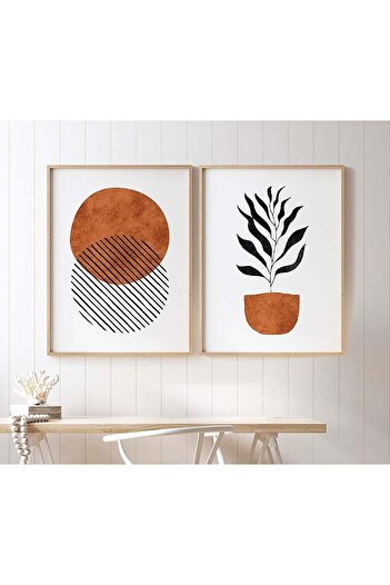 Gepetto Wood Ahşap 2'li Minimalist Tablo