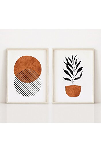 Gepetto Wood Ahşap 2'li Minimalist Tablo