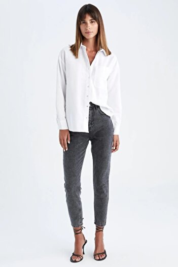 Geppetto Rosa High Waist Mom Jeans Skinny Leg Jeans