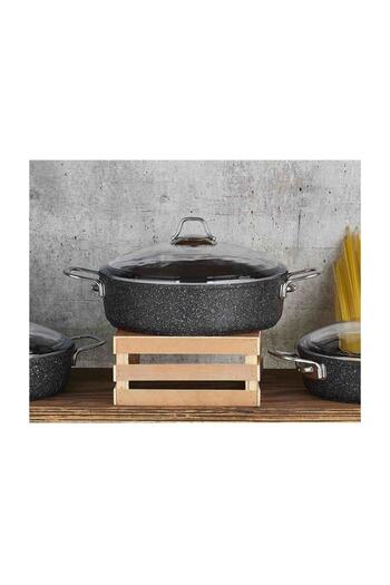 FALEZ Bln 3006 Black Line 26cm Slit Casserole