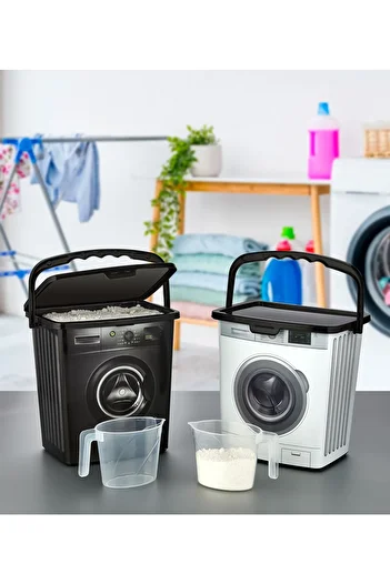 ASlife Home Detergent Storage Box 5 Liters with 2 Scale Container Gift