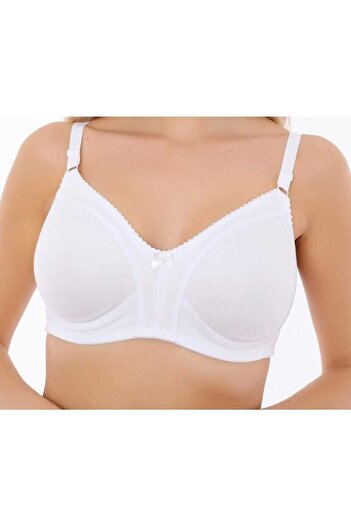 NARIYA Γυναικείο Plus Size Cotton D Cup Gathering Χτενισμένο Βαμβακερό Σουτιέν καθημερινά άνετα εσώρουχα