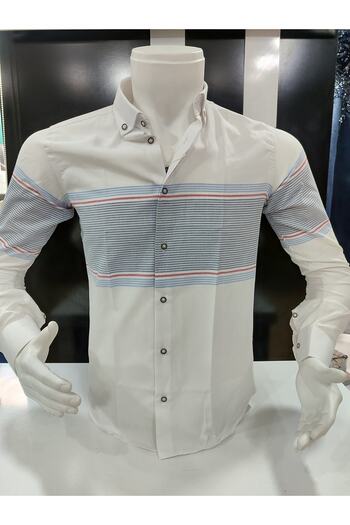 ADVANTE DAYBOGLU LONG SLEEVE PANEL SLIM FIT MEN'S SHIRT