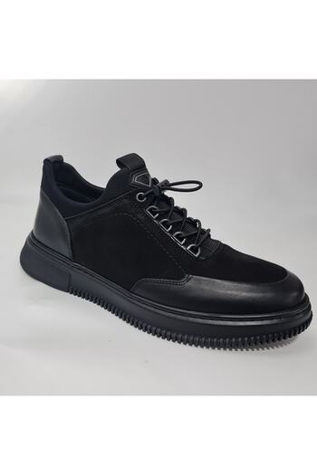 KOMCERO Genuine/leather Daily Comfortable Casual Shoes with Elastic Socks K1235-2297