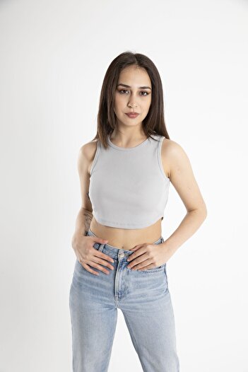 Mood Lab Women's Camisole Hollow Out Fitted Crop Top Tank Top
