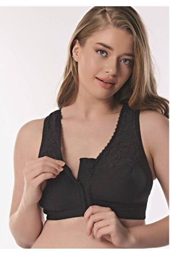 Anıl Recovery Front Opening Back Support Reducer Unassisted Unpadded Underwire Bra New Season 3775