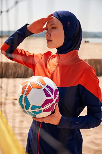 Marina H2o Swim Series Navy Blue Hijab Swimsuit M2316